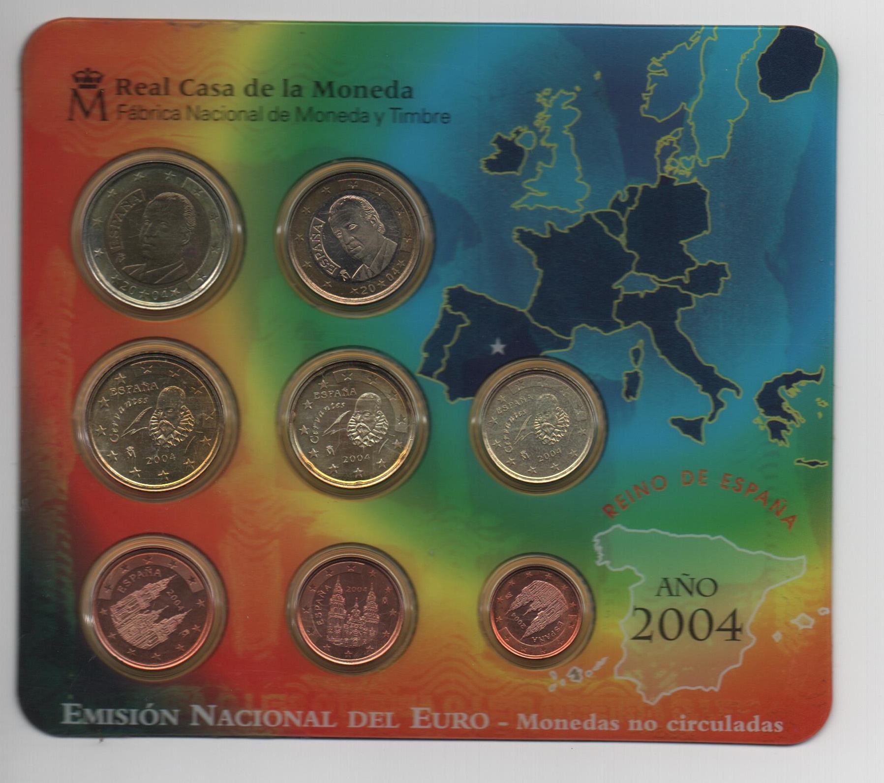 ESPAÑA DEL AÑO 2004 EUROSET FDC 